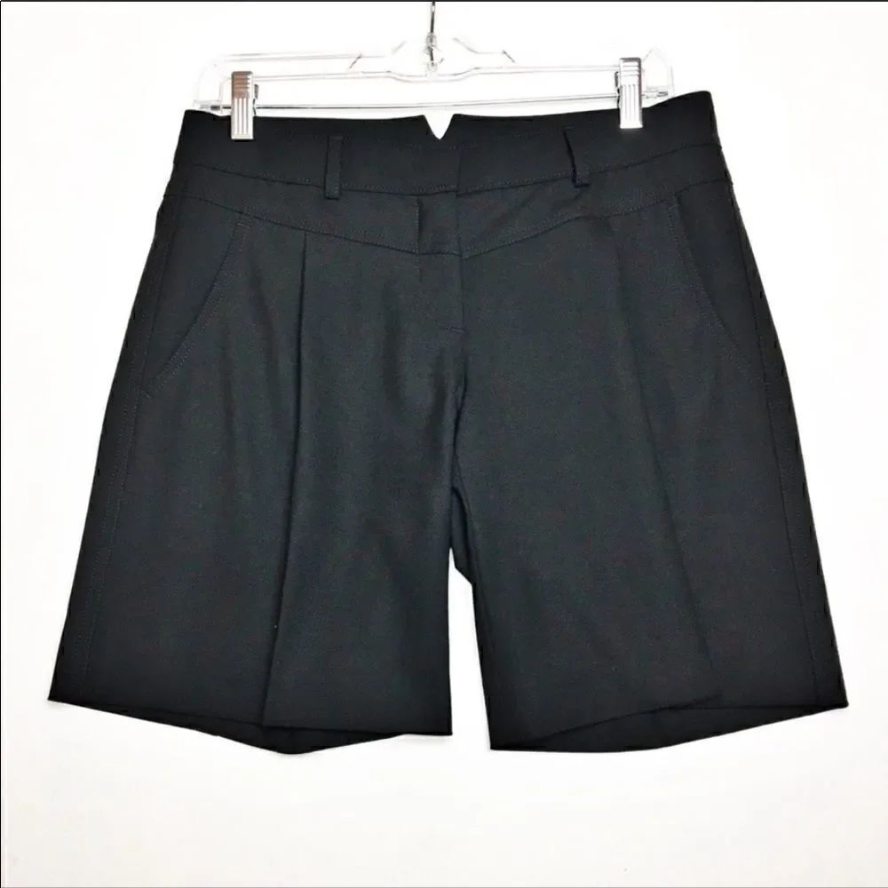 Euc Theory black wool chino dressy shorts sz 4